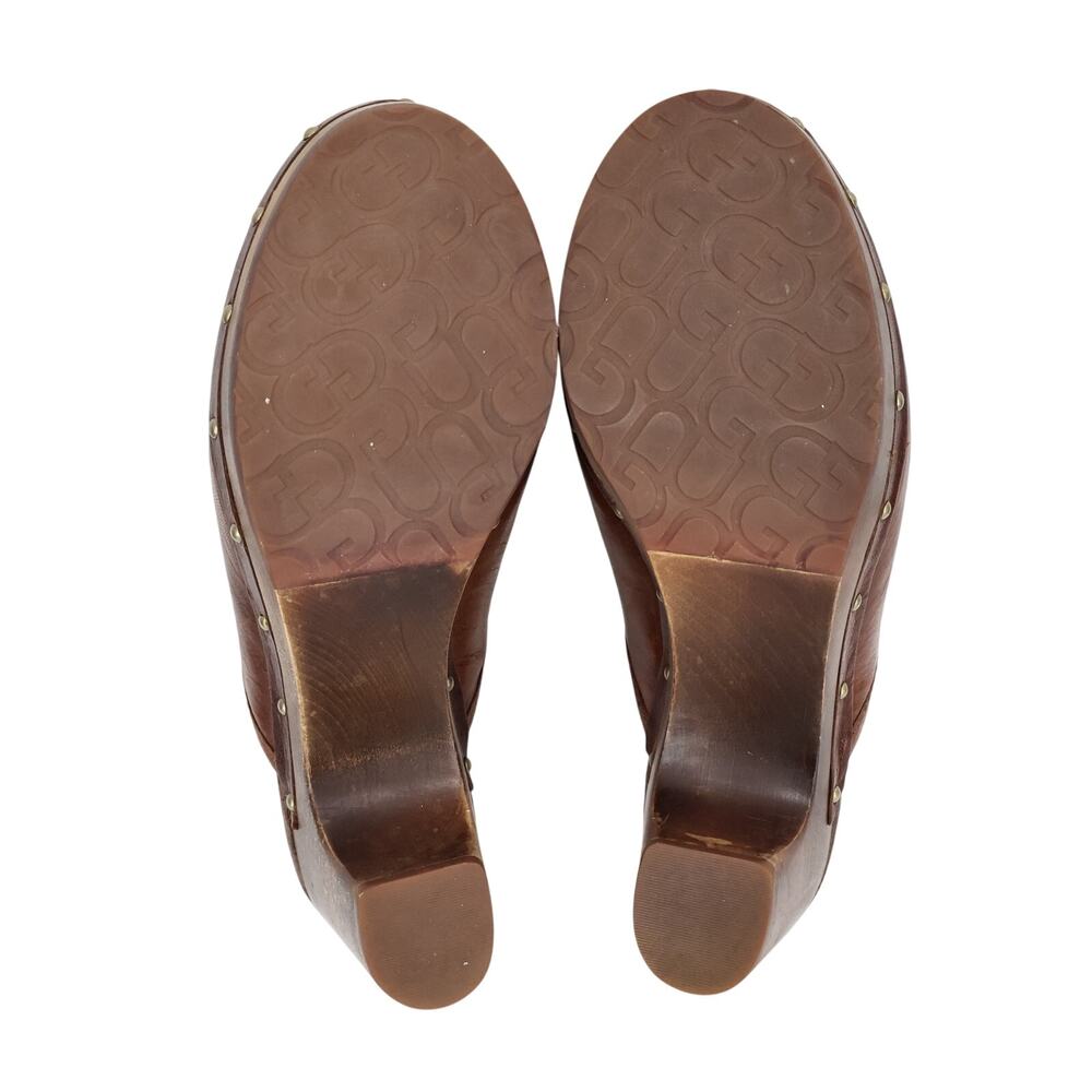 UGG Women's Abbie UGG Leather Clogs Brown Size US 6 EU 37 - Picture 12 of 12